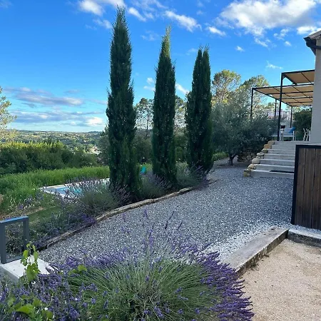 Villa Limite Gard Ardeche Avec Magnifique Vue Saint-Ambroix
