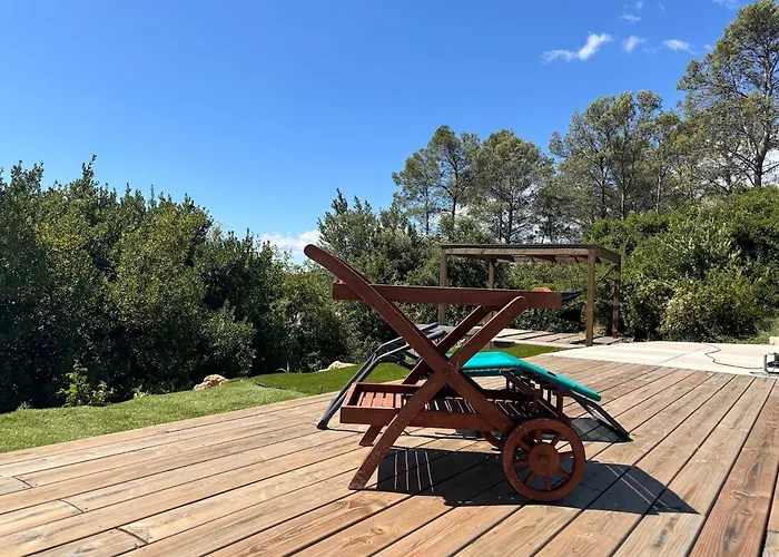 Limite Gard Ardeche Avec Magnifique Vue Villa