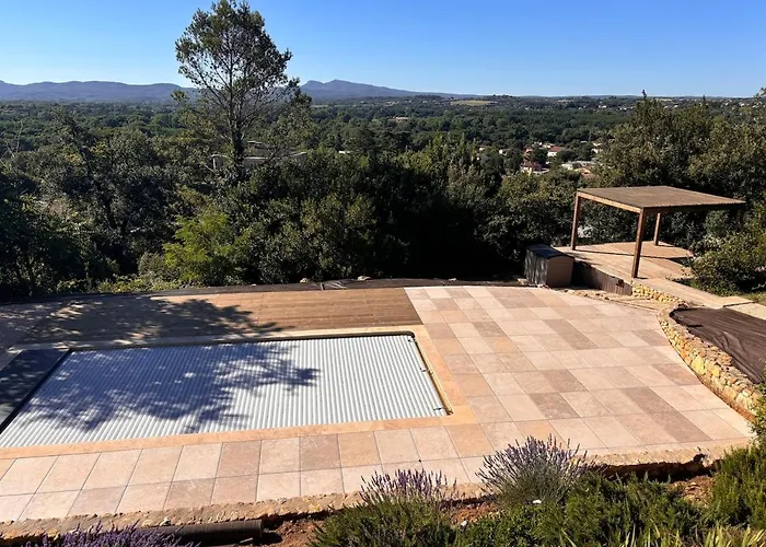 Villa Limite Gard Ardeche Avec Magnifique Vue Saint-Ambroix