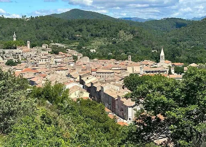 Limite Gard Ardeche Avec Magnifique Vue Villa
